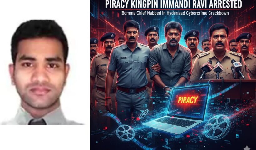 “iBomma piracy kingpin Immandi Ravi arrested by Telangana Cyber Crime Police, Sajjanar press meet with film industry leaders”